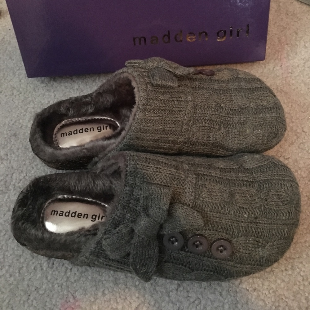 Grey Knit Madden Girl Clogs